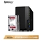 群晖（Synology） DS220+两盘位NAS 磁盘阵列网络存储服务器 个人私有云备份网盘 黑色 （配2块西数红盘Plus 4TB）