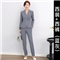艾尚臣小西装女2020秋季新款高端时尚职业装商务气质总裁西装正装西服面试工作服 灰蓝色西装+西裤 S