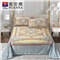 神秘殿园 倾城凉席床单款三件套(凉席1件枕套2件)(适合1.8米床)【竹纤维/蓝】