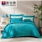 千里江山 床单四件套(被套1件床单1件枕套2件)(适合1.8米床)【精梳棉/绿】