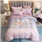 奢华大版匹马棉全棉四件套【133*72全棉/梦幻粉】