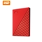 西部数据(WD)1TB USB3.0移动硬盘My Passport随行版 2.5英寸 红色(密码保护 自动备份)WDBYVG0010BRD