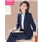 金蒂情 职业装女装套装女时尚气质修身西服女神范大学生面试正装酒店前台小西装工作服 蓝色西装+西裤 XL(建议110-120斤)