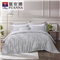 一曦时光 床单四件套(被套1件床单1件枕套2件)(适合1.5米床)【纯棉/蓝】